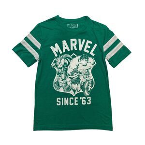 Marvel Character Jersey-Shirt Mens S Small Green Hulk Captain America Thor